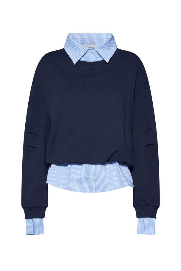 Alorni Sweatshirt - Blue Ocean Stripes