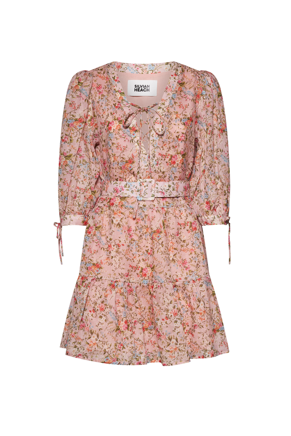 Kardista Short Dress - Flowers