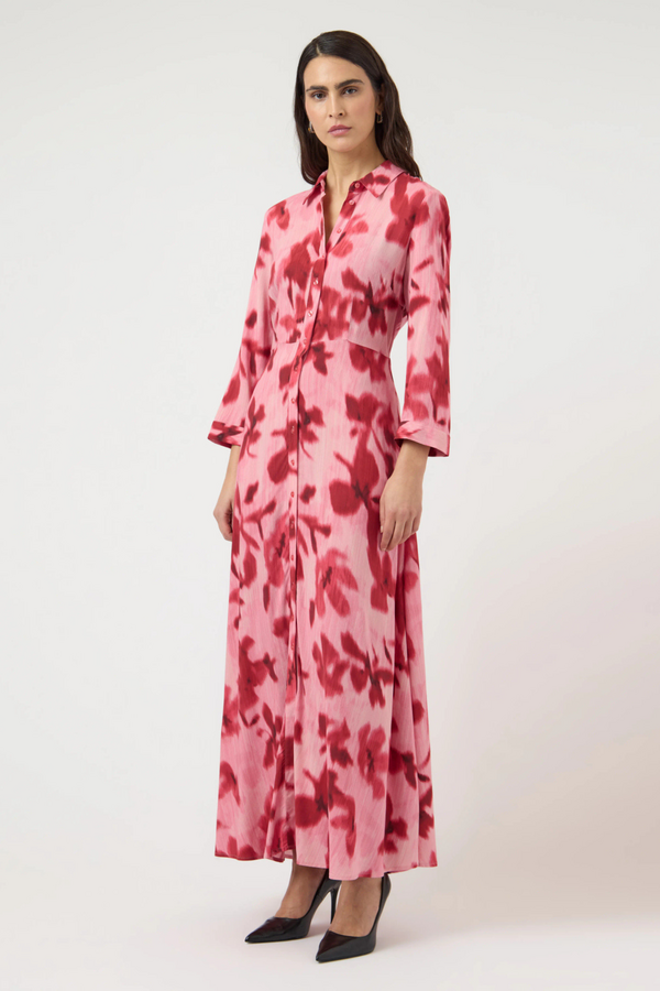 Savanna Long Shirt Dress - Moonlite Mauve/Cammy