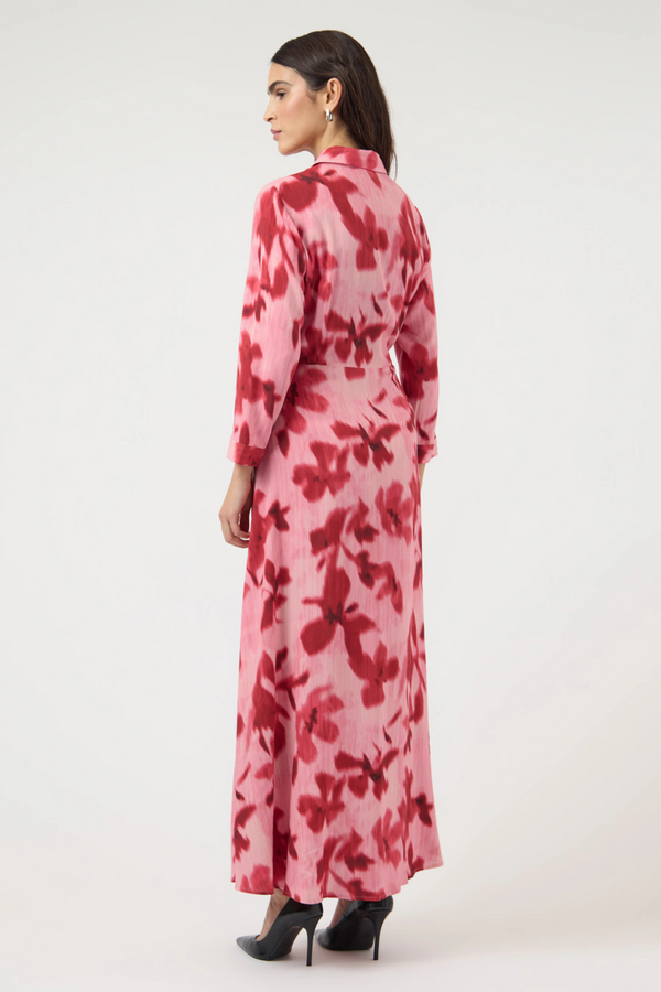 Savanna Long Shirt Dress - Moonlite Mauve/Cammy