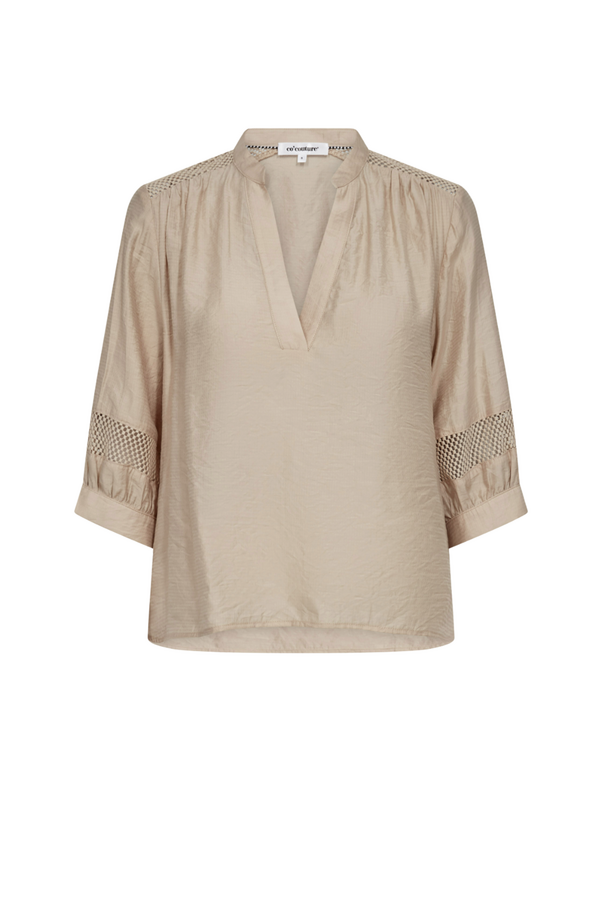 Gwenda  SS Blouse - Mink