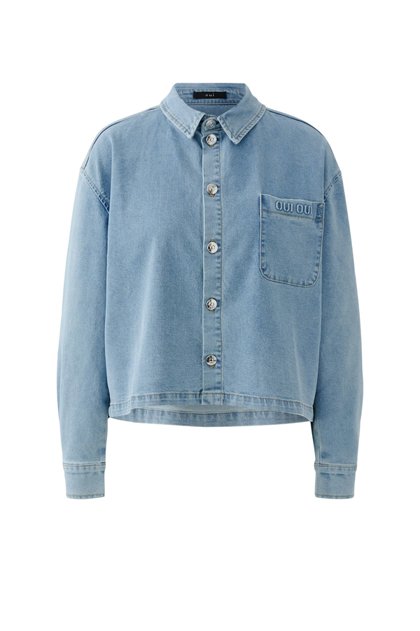 Denim Blouse - Blue Denim