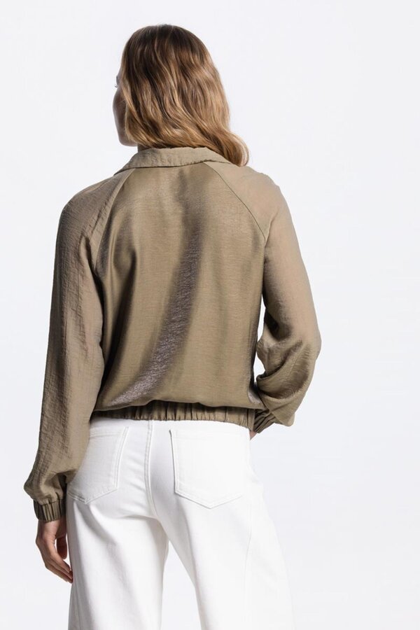 Ollie Bomber Blouse Jacket - Army