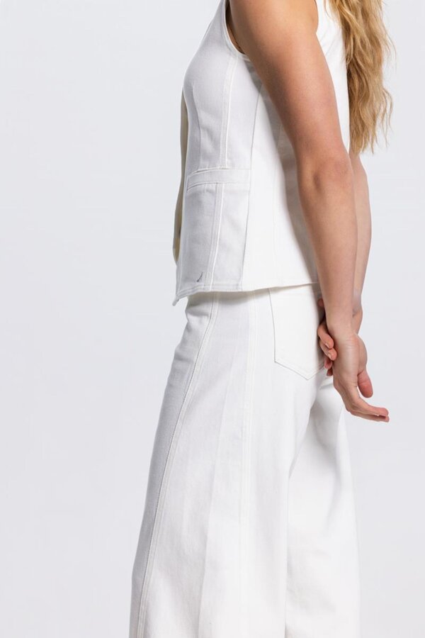 Madou Gilet Denim - Off White