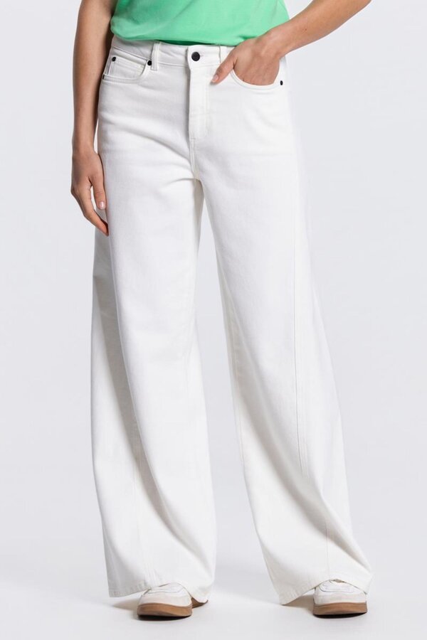 Jone Wide Leg Jeans - Off White