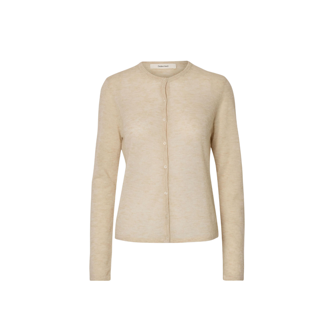 Shirley LS Knit Cardigan - Birch