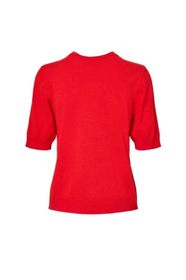 Lena Knit Pullover - Fiery Red