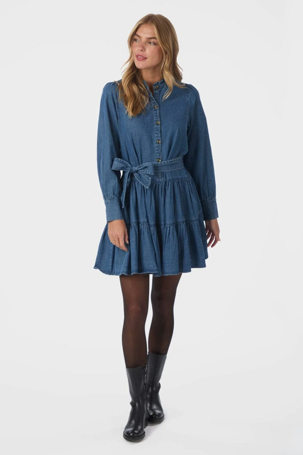 Latifana Denim Dress - Blue