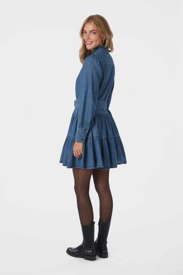 Latifana Denim Dress - Blue