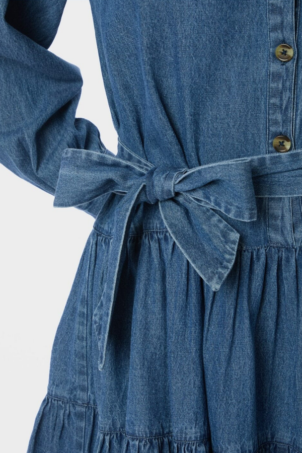 Latifana Denim Dress - Blue