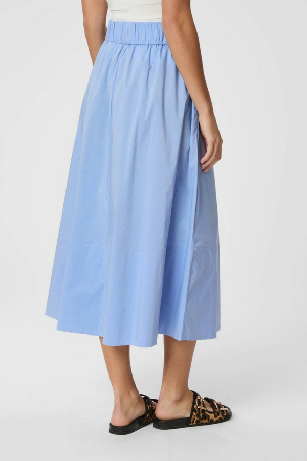 Yara Poplin Skirt - Sky Blue