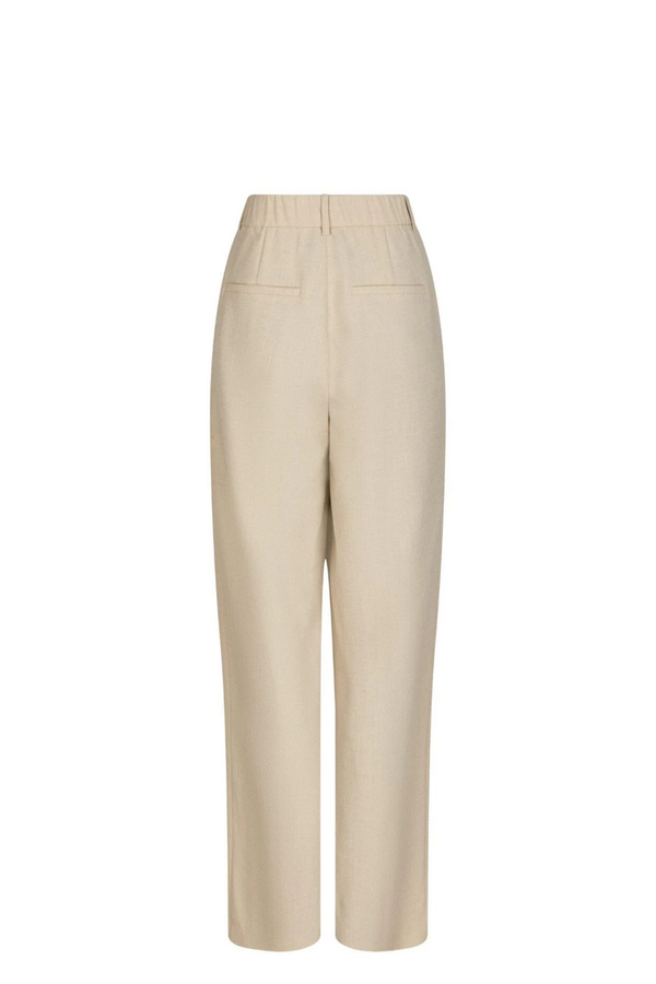Emmett Melange Pants - Beige Melange