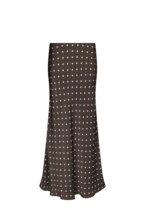 Viso Dot Skirt - Dark Brown
