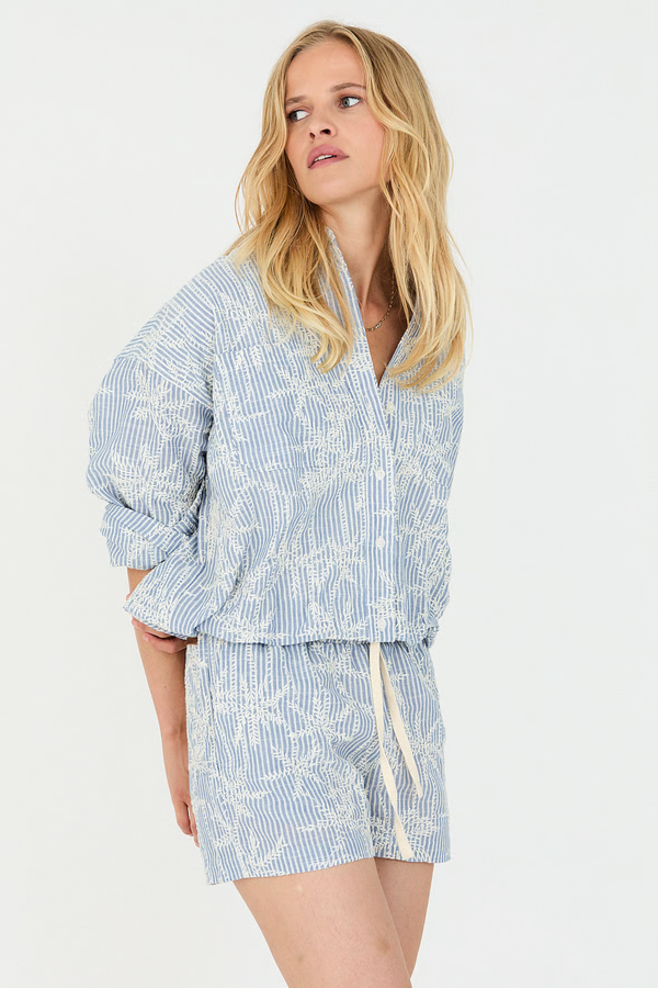 Femila Blouse - Light Denim Stripe