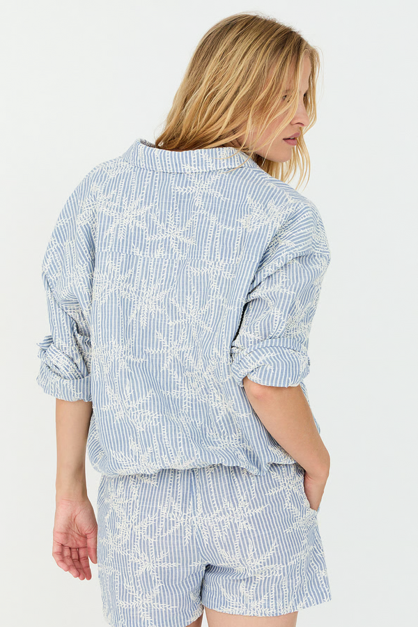 Femila Blouse - Light Denim Stripe