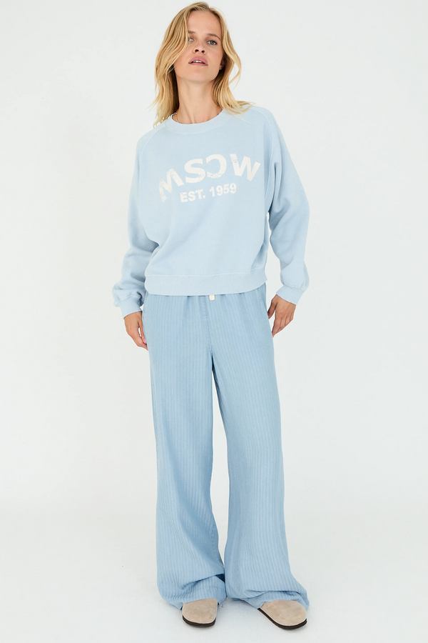 Pepper Sweater - Light Denim Solid