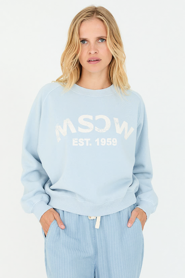 Pepper Sweater - Light Denim Solid