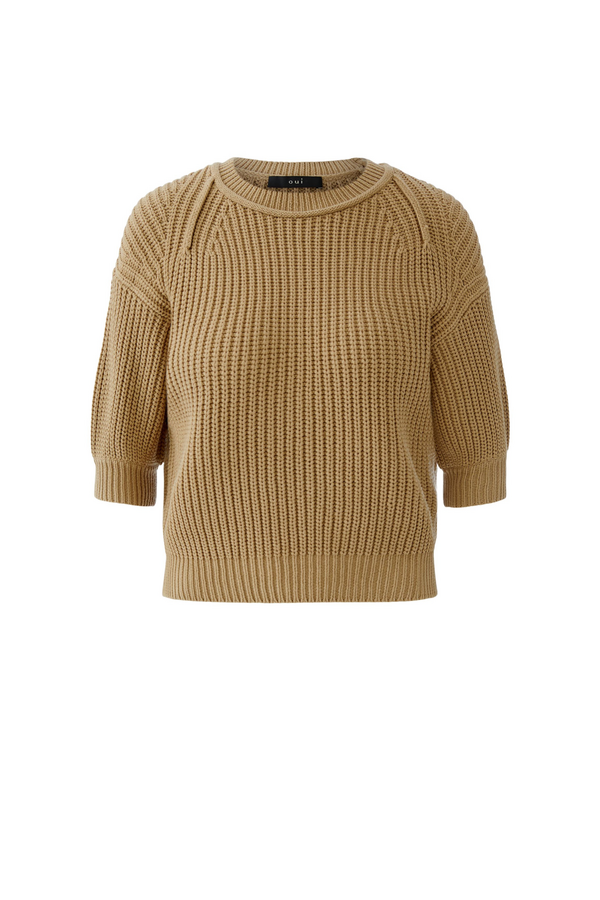 Kabel Pullover - Dark Sand
