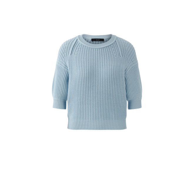 Knitted Pullover - Light Blue
