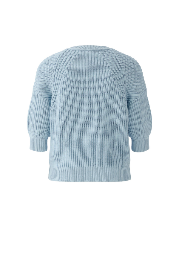 Knitted Pullover - Light Blue