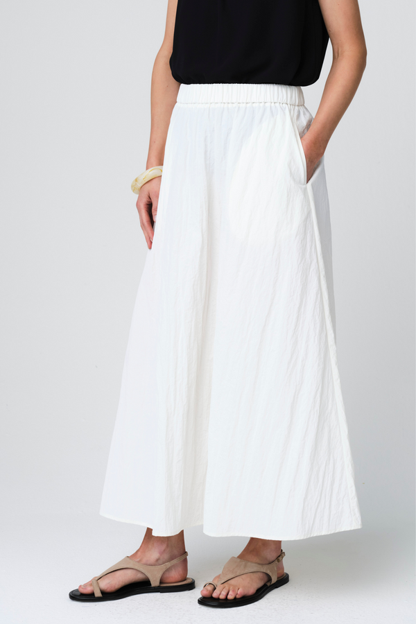 Hurana Tafeta Skirt - Off White