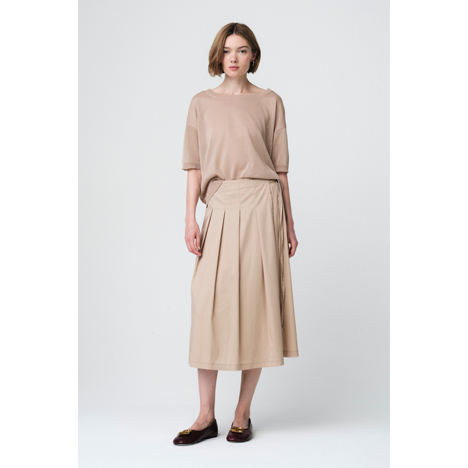 Fine Viscose Top - Gold Beige