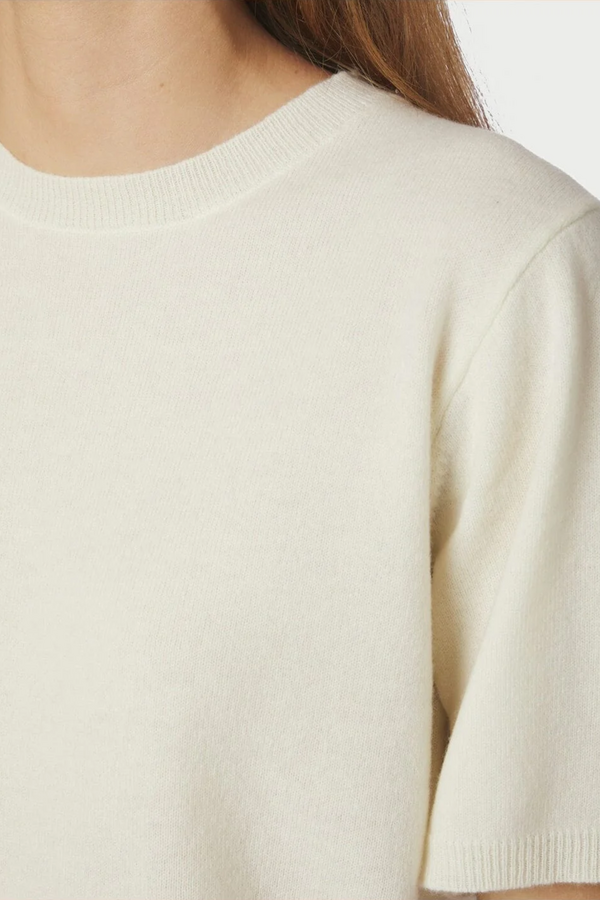 Missy Knit Tee - Creme