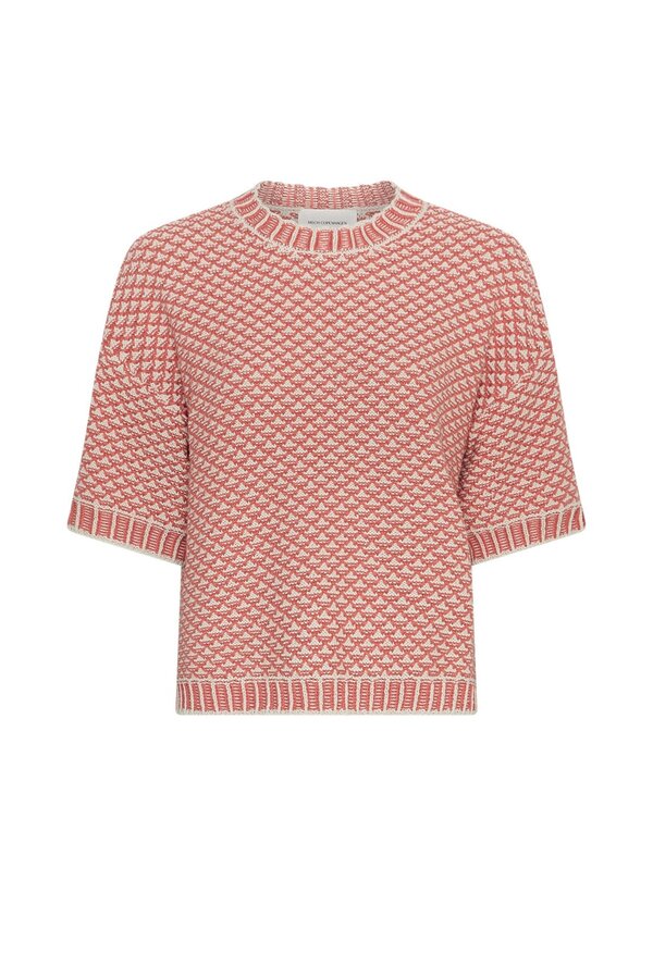 Catina Pilla 2/4 Pullover - Oatmeal/F Rose