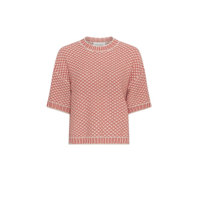 Catina Pilla 2/4 Pullover - Oatmeal/F Rose