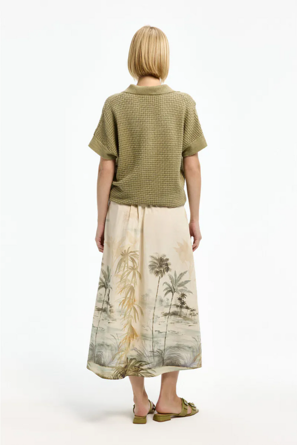 Rolo Skirt - Misty Aqua