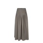 Cansu Pleated Long Skirt - Magnet