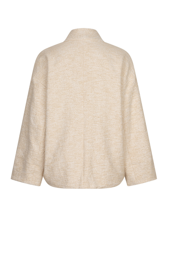 Cides Standard Collar & Lapel Vest - Light Beige Melange