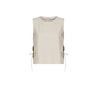 Svetlana Linen Top - Sand
