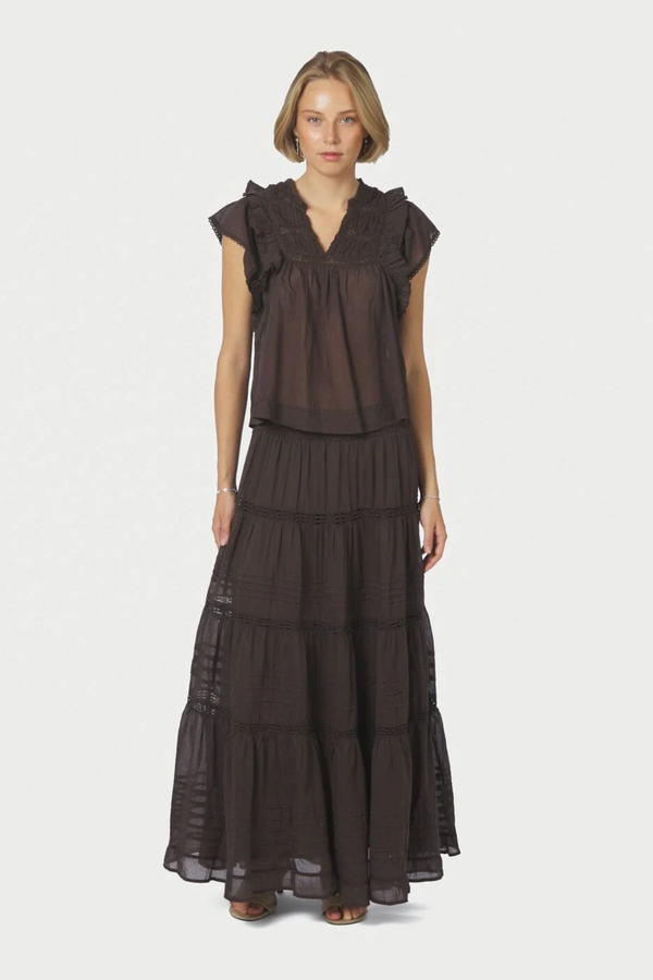 Felicia Viole Skirt - Dark Brown