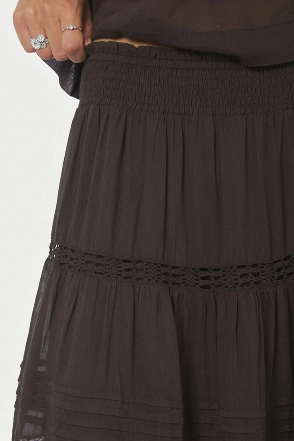 Felicia Viole Skirt - Dark Brown