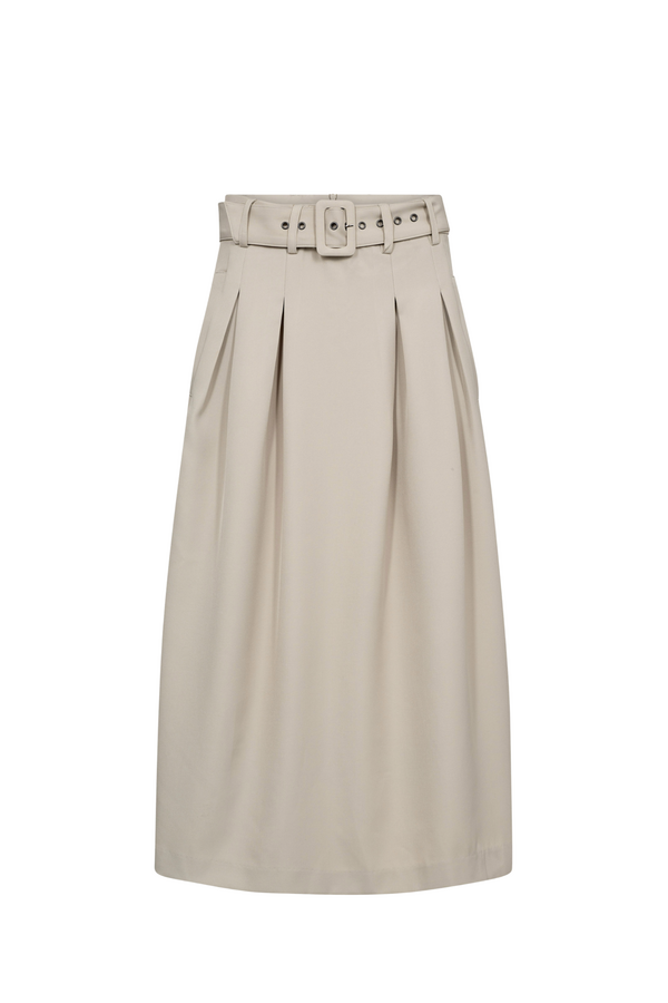 LunaCC Blet Pleat Skirt - Taupe