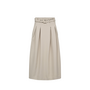 LunaCC Blet Pleat Skirt - Taupe