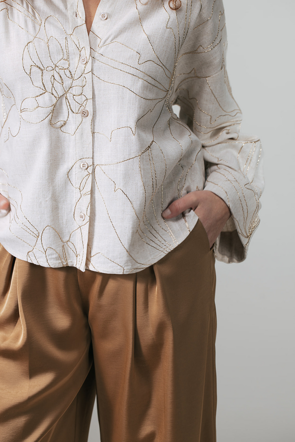 Adela Blouse - Beige