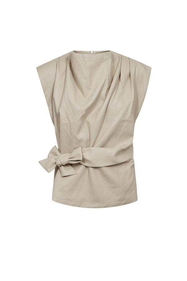 GittCC Pleat Top - Bone