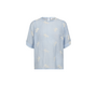 AmeliaCC Emb SS Blouse - Pale Blue