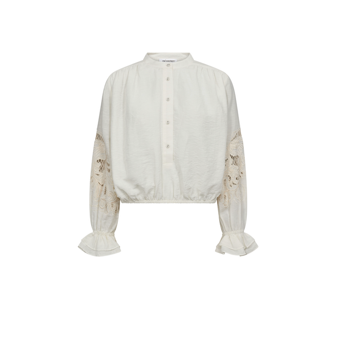 StinaCC Emb Blouse - Off White