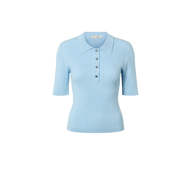 Cynthia Knit Polo - Spring Lake