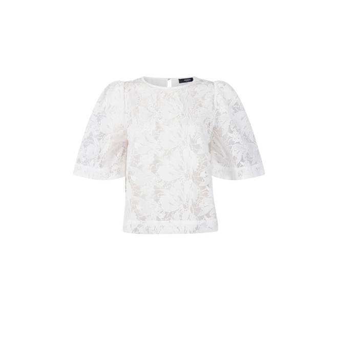 Rune Blouse Lace - Wit