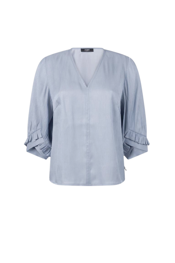 Nisa Blouse V-Neck - Light Blue