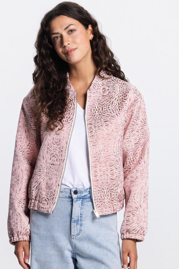 Rox Bomber Jacket - Blush