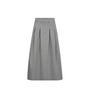 Lance Pleat Skirt - Grey Melange