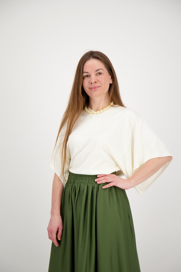 Suzette V Knitted - Off White