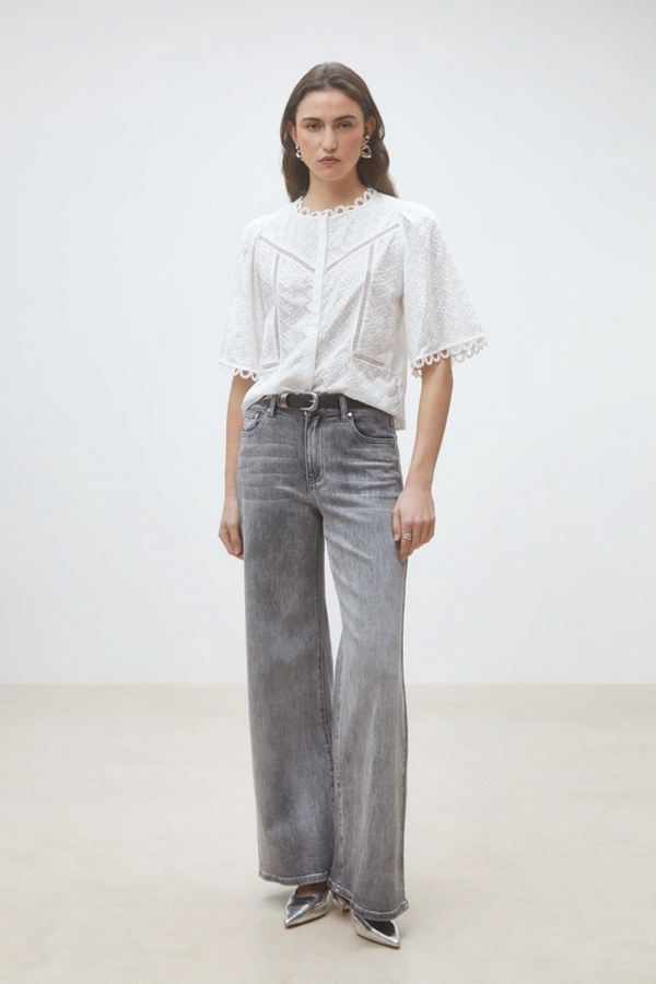 Leyla Blouse - Blanc Casse