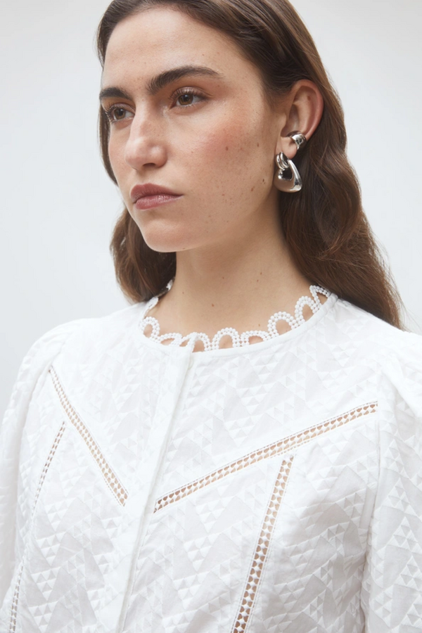 Leyla Blouse - Blanc Casse