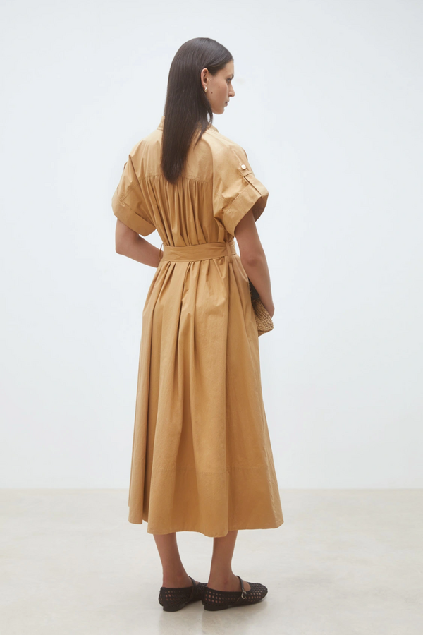 Cristal Robe Dress - Camel